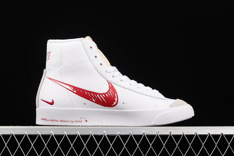 Blazer Mid 77 Scribble White/Red-Sail 11