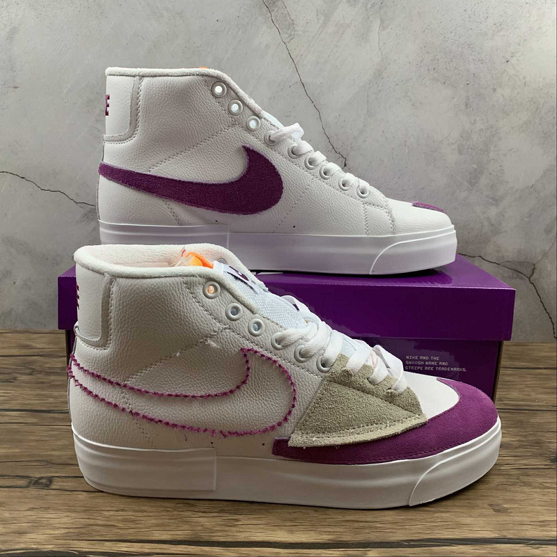 Sb Blazer Mid Edge Lakers White/Purple-Gold 11