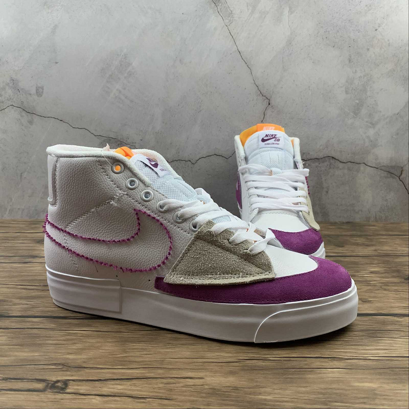 Sb Blazer Mid Edge Lakers White/Purple-Gold 13