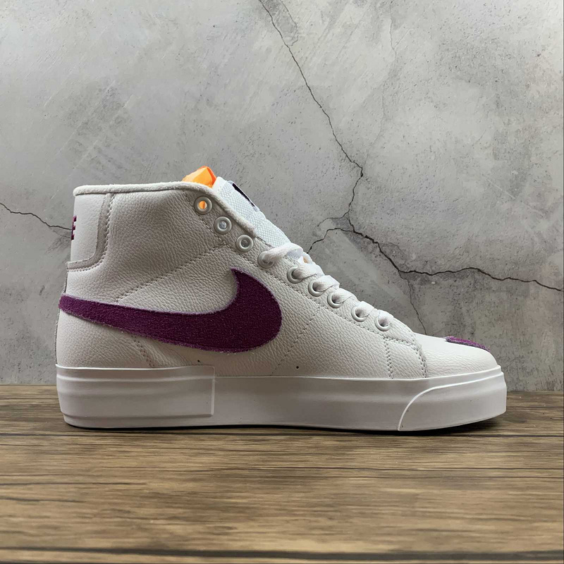 Sb Blazer Mid Edge Lakers White/Purple-Gold 21