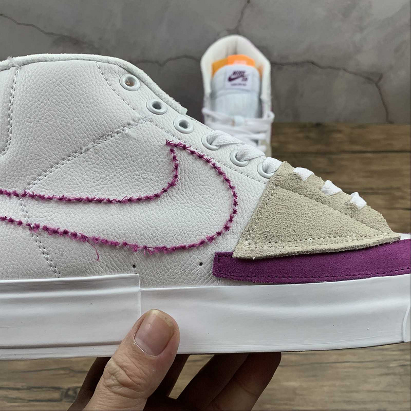 Sb Blazer Mid Edge Lakers White/Purple-Gold 25