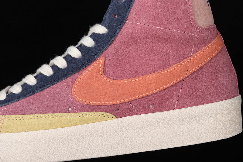 Blazer Mid 77 Desert Berry Red/Deep Navy Blue/Washed Lemon Yellow/Atomic Powder 27