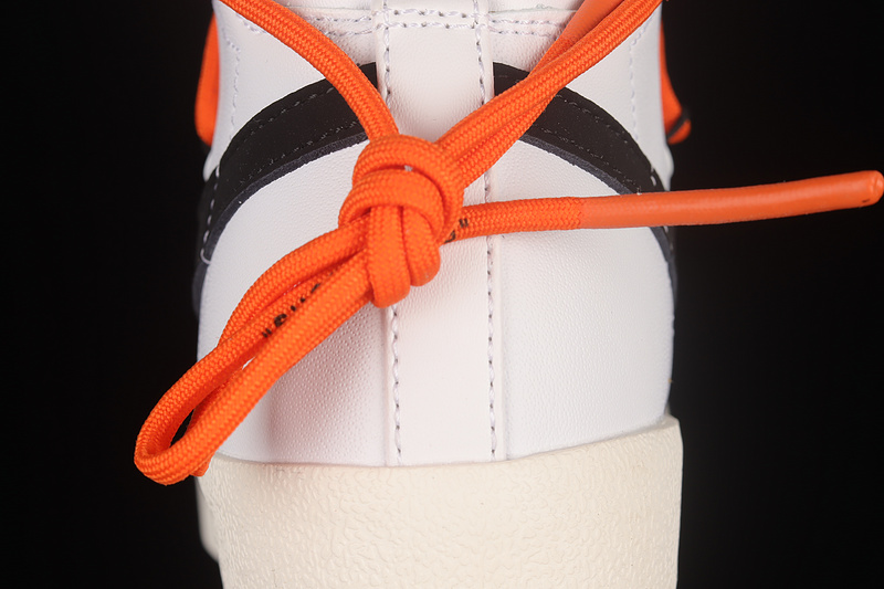 Blazer Mid White/Black/Orange 7