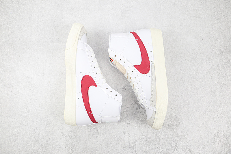 Blazer Mid 77 White/White/Brick Red 9