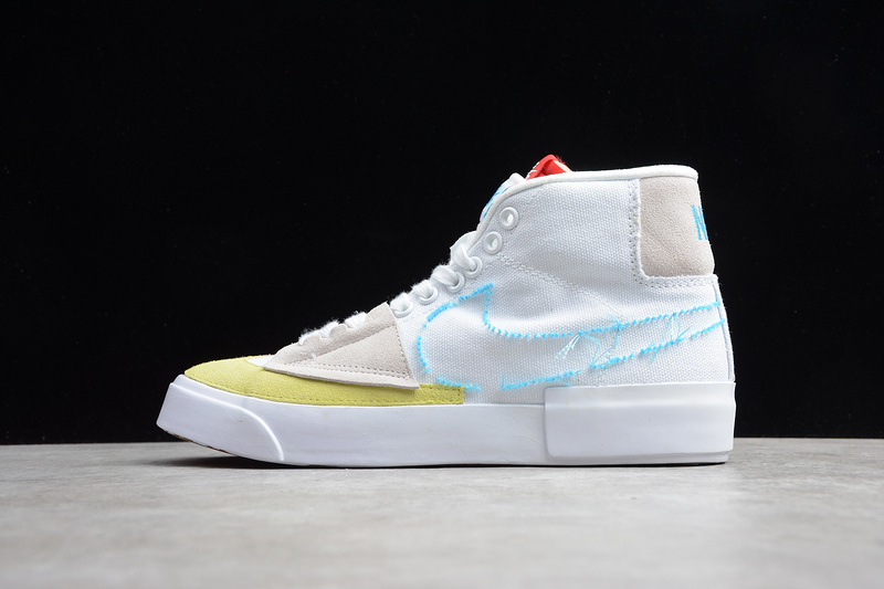 Sb Zoom Blazer Mid Prm White/Blue/Yellow 5