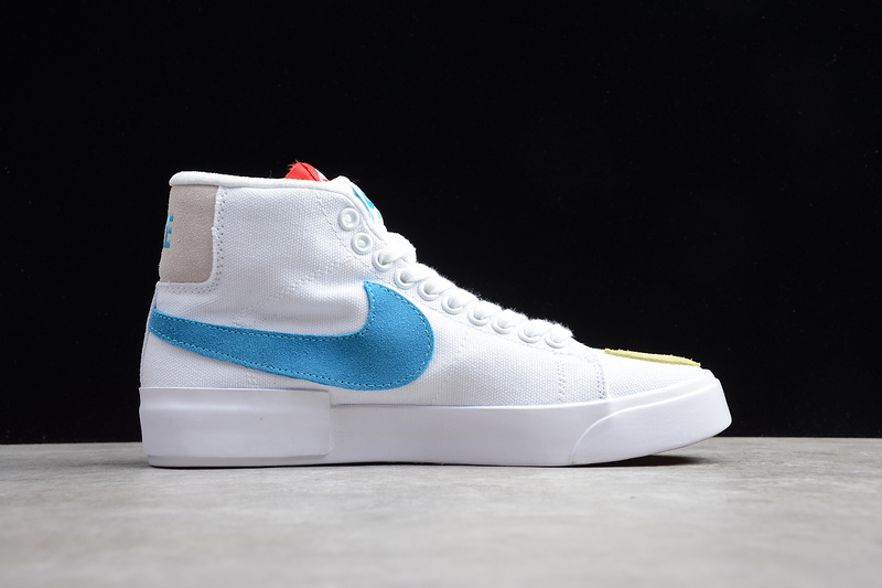 Sb Zoom Blazer Mid Prm White/Blue/Yellow 15