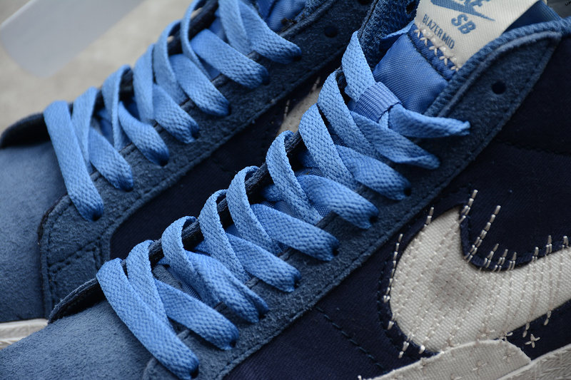 Sb Blazer Mid Premium Sashiko Mystic Navy/Sail-Sail-Gum Light Brown 23