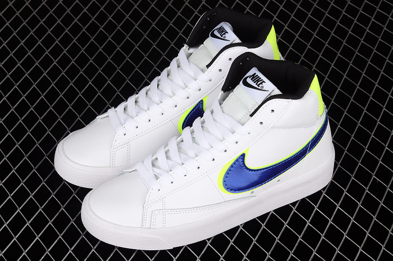 Blazer Mid Gs White/Racer Blue/Volt 11