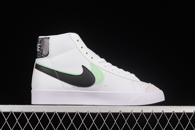 Blazer Mid White/Black/Mint Green 13