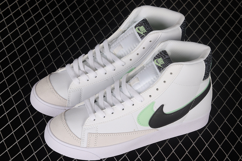 Blazer Mid White/Black/Mint Green 27