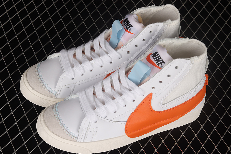 Blazer Mid White/Orange/White 3