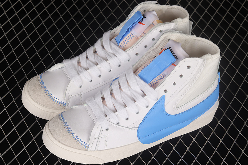 Blazer Mid White/Blue/White 13