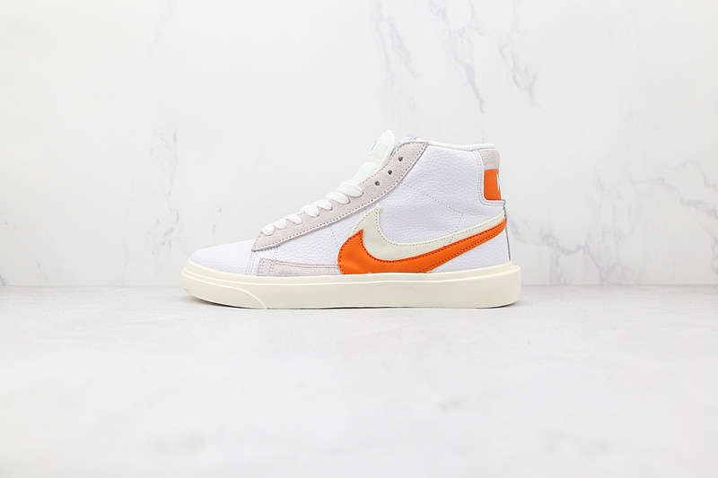 Sacai X Blazer Mid White/White/Orange 5