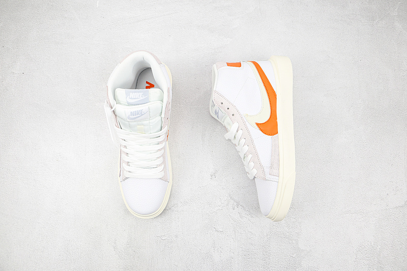 Sacai X Blazer Mid White/White/Orange 9