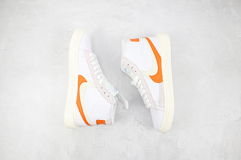 Sacai X Blazer Mid White/White/Orange 17