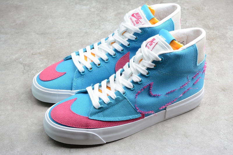 Sb Blazer Mid Edge Hack Pack Blue/Pink/White 5