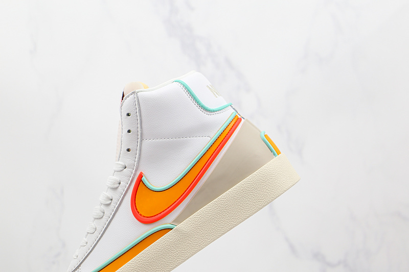 Sb Blazer Mid'77 Vntg Suede White/White/Orange 7