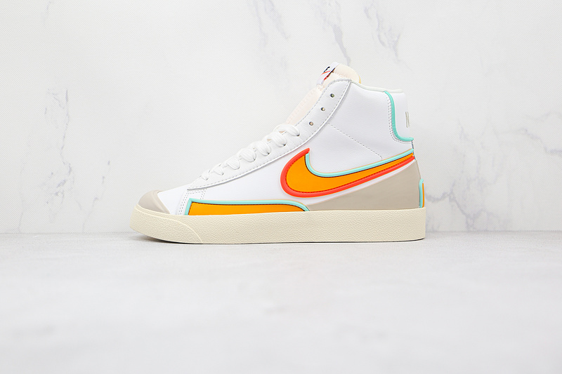 Sb Blazer Mid'77 Vntg Suede White/White/Orange 17