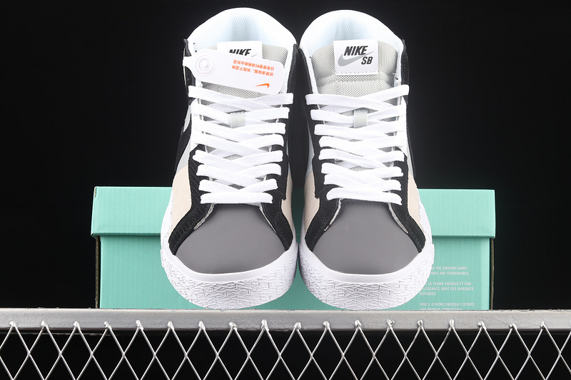 Sb Zoom Blazer Mid Prm White/Black/Grey 3