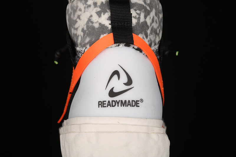 Readymade X Blazer Mid Black/Vast Grey/Volt/Total Orange 7