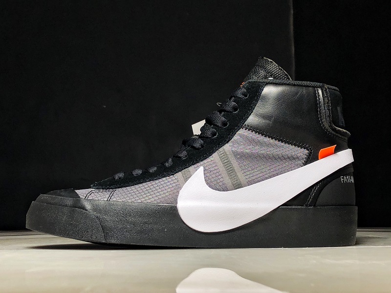 Off-White X Blazer Mid Wolf Grey/Pure Platinum-Black-Cool Grey 5