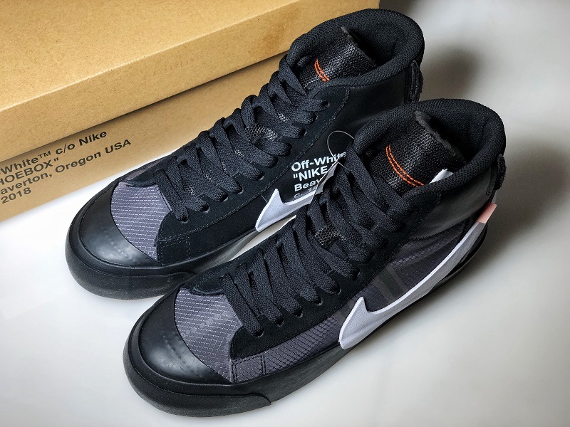 Off-White X Blazer Mid Wolf Grey/Pure Platinum-Black-Cool Grey 13