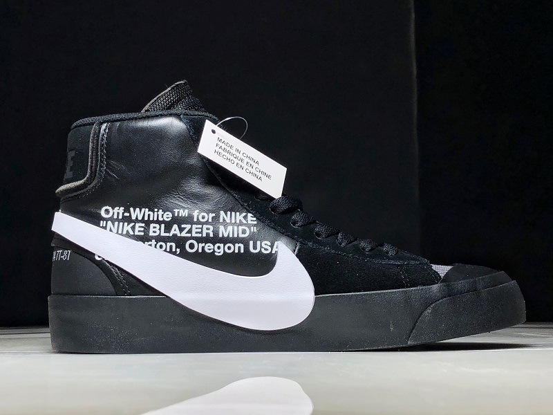 Off-White X Blazer Mid Wolf Grey/Pure Platinum-Black-Cool Grey 27