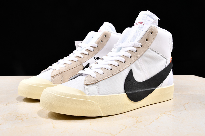 Hupu Blazer X Off White Mid White 23