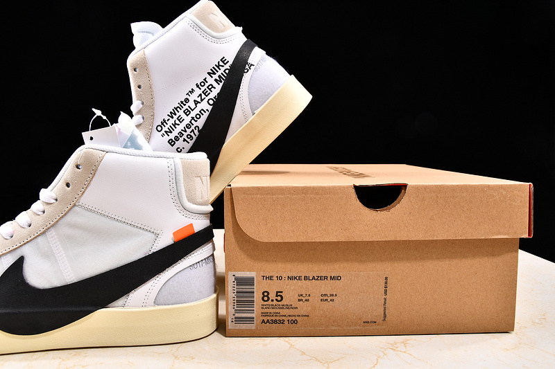 Hupu Blazer X Off White Mid White 29