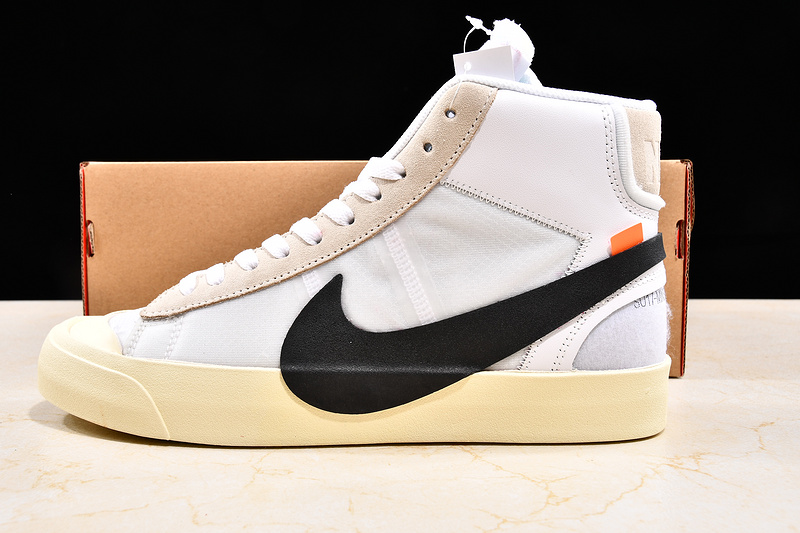 Hupu Blazer X Off White Mid White 37