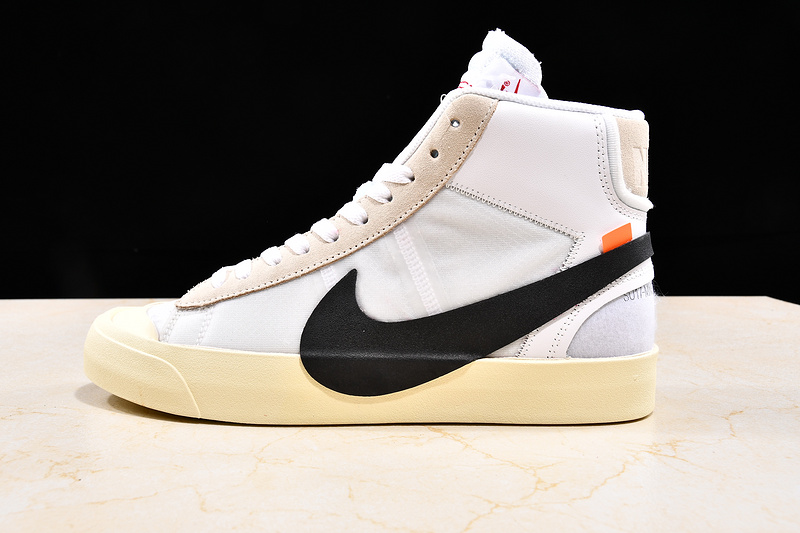 Hupu Blazer X Off White Mid White 45