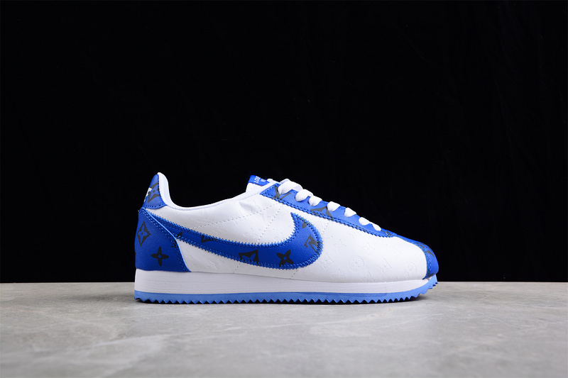 Classic Cortez Nylon Pren White/White/Blue 19