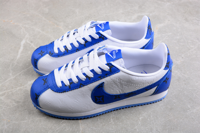 Classic Cortez Nylon Pren White/White/Blue 21