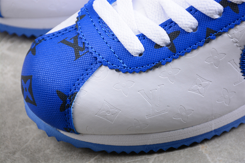 Classic Cortez Nylon Pren White/White/Blue 25