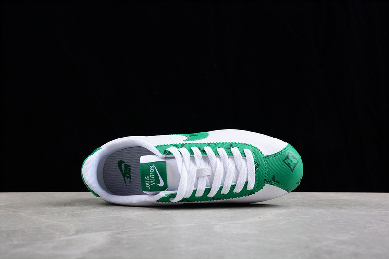 Classic Cortez Nylon Pren White/White/Green 3