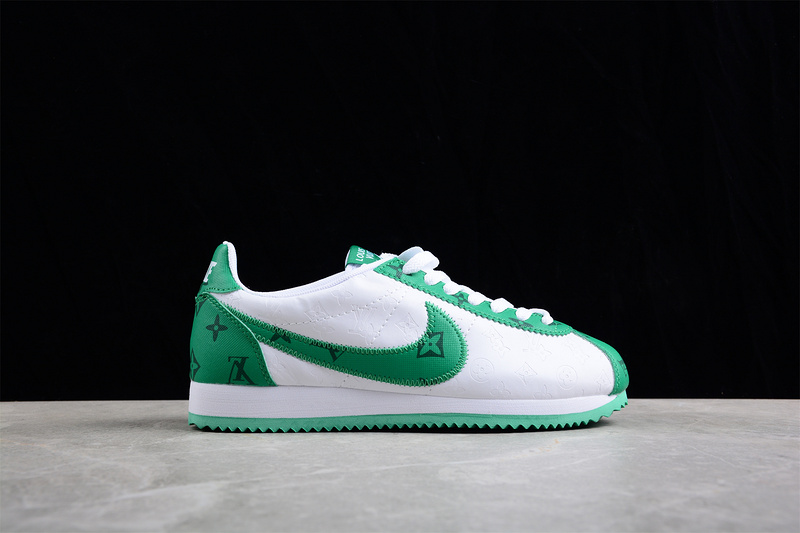 Classic Cortez Nylon Pren White/White/Green 21