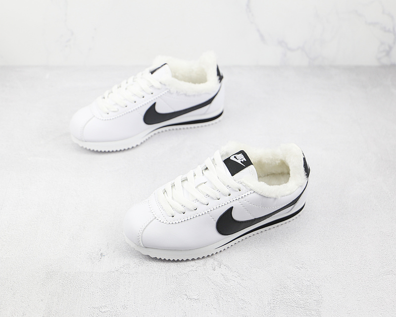 Classic Cortez Leather White/Black-White 15