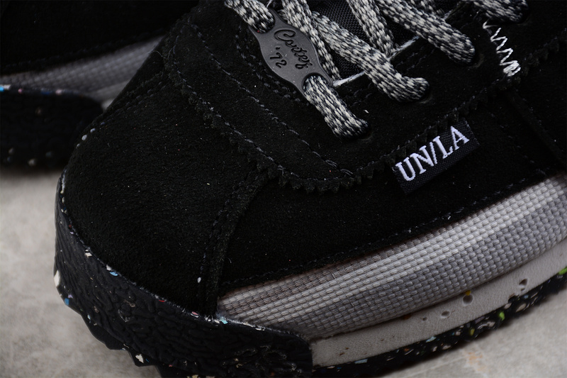 Union X Cortez Black/Black/Light Grey 7