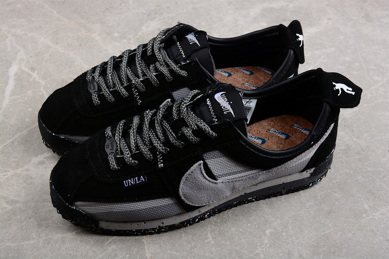 Union X Cortez Black/Black/Light Grey 25