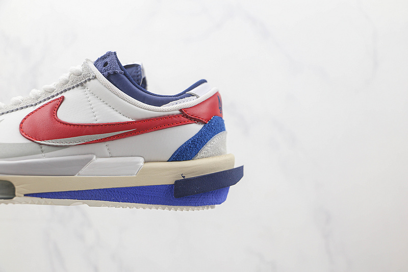 Sacai X Cortez 4.0 Og 50Th Anniversary White/Blue/Red 5