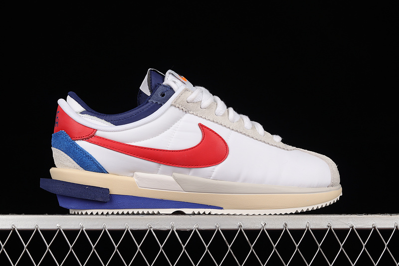 Sacai X Air Zoom Cortez Sp 4.0 Og Royal Fuchsia White/Navy Blue/Red 19