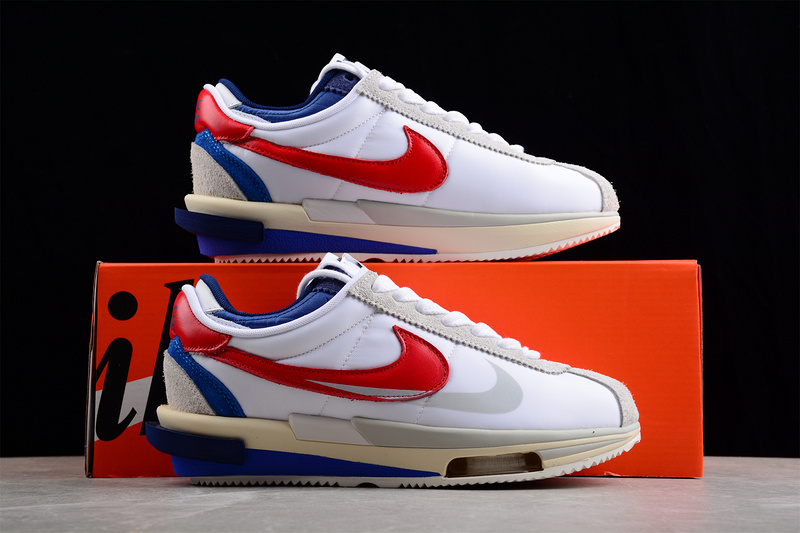 Gz Sacai X Cortez 4.0 Og White/Varsity Red/Varsity Royal 15