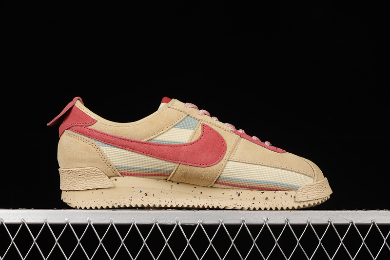 Union La X Cortez Sp Grain/Pink Clay/Dutch Green/Bicycle Yellow/Blustery 13