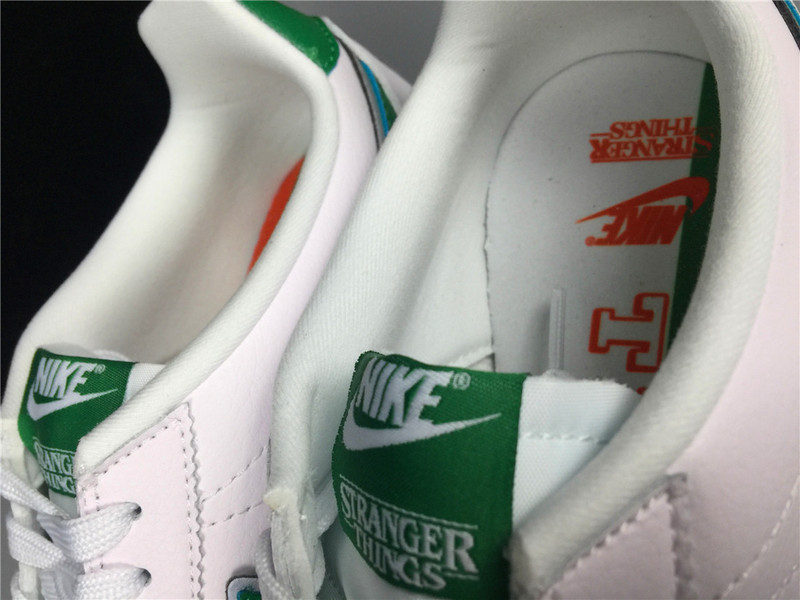 Classic Cortez Stranger Things Hawkins High School White/Green 17