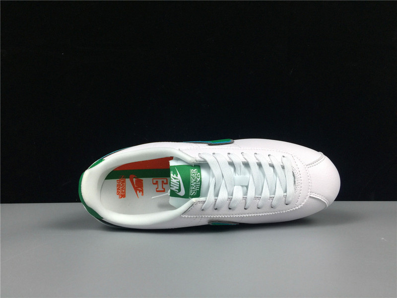 Classic Cortez Stranger Things Hawkins High School White/Green 23