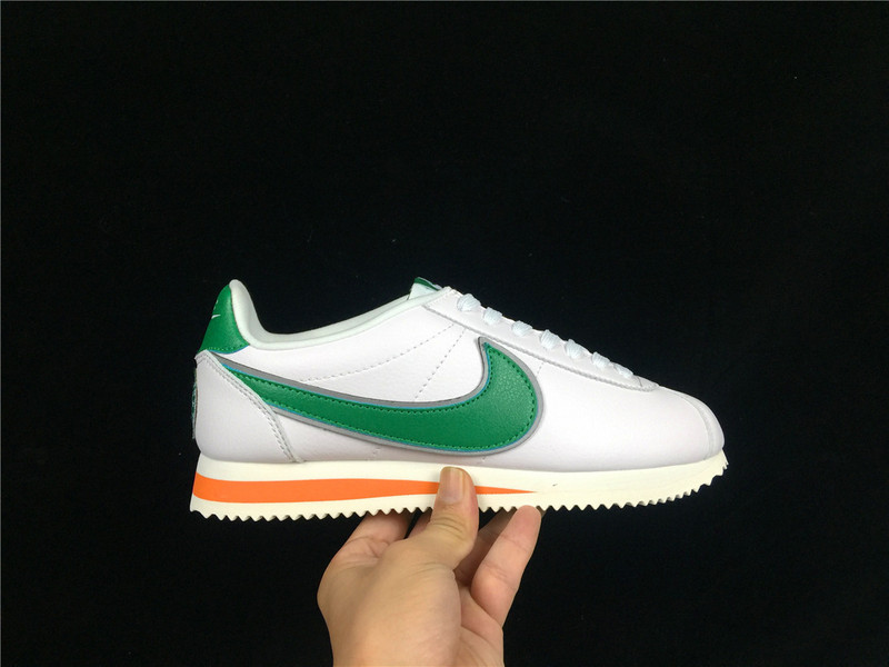 Classic Cortez Stranger Things Hawkins High School White/Green 37