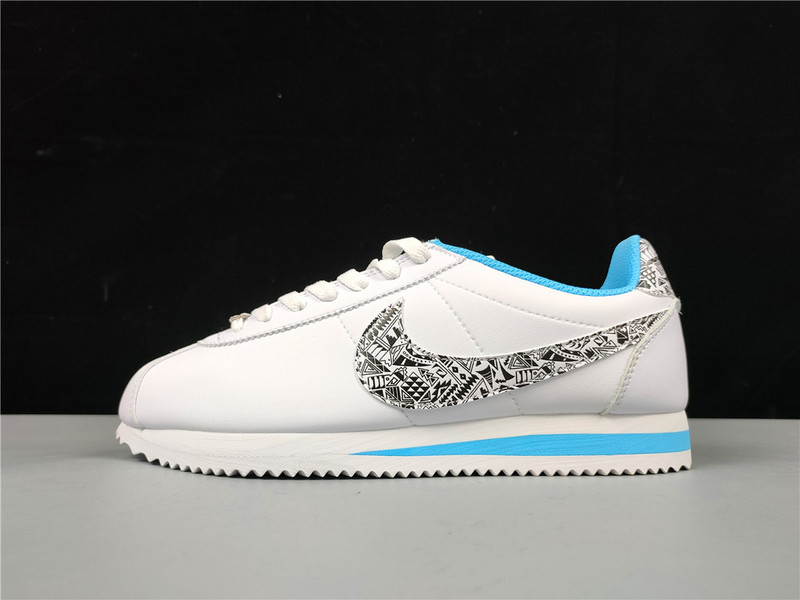 Cortez N7 White/Black/Dark Turquoise/White 27