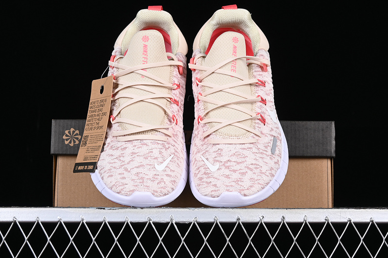 Free Run 5.0 Next Nature White/Pink/Brown 5