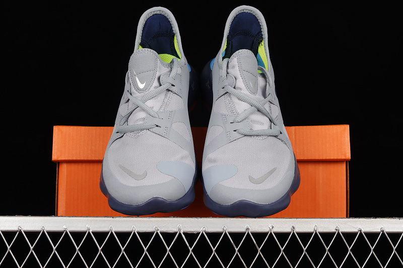 Free Rn 5.0 Obsidian Mist/Midnight Navy-Volt-Metallic Silver 9