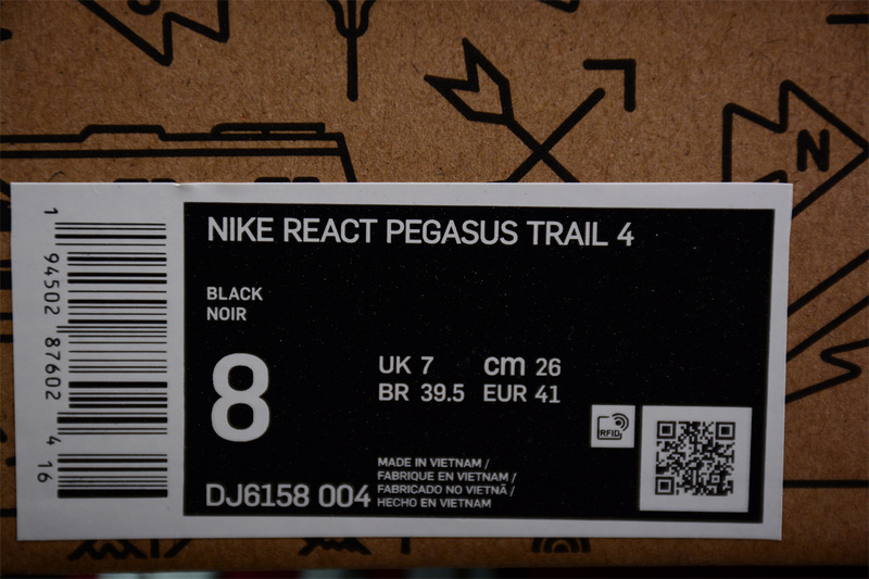 React Pegasus Trail 4 Black/Canyon Rust/Mint Foam/Alligator 7